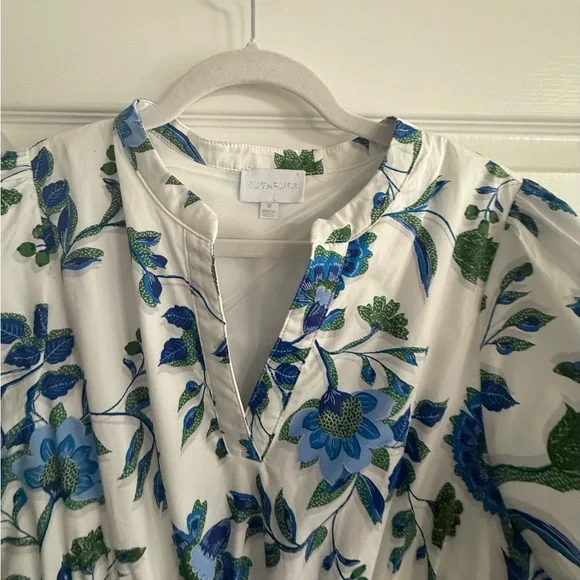 Samara Floral Belraj Poplin Maxi Dress by Sugarlips - Picture 4 of 7